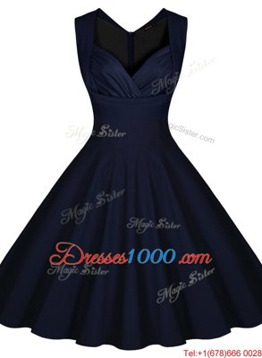 Ideal Sleeveless Ruching Zipper Prom Party Dress