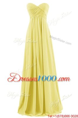 Pleated A-line Prom Dresses Apple Green Sweetheart Chiffon Sleeveless Floor Length Zipper