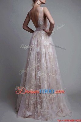 Wonderful Sleeveless Lace Zipper Dress for Prom