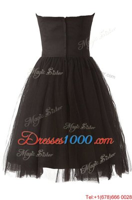 Ideal Beading Homecoming Dress Black Zipper Sleeveless Knee Length