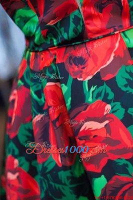 Deluxe Mini Length A-line Sleeveless Multi-color Cocktail Dresses Zipper