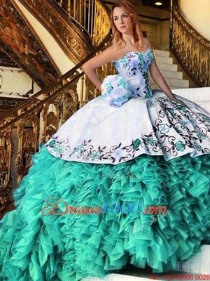 Custom Made Floor Length Ball Gowns Sleeveless Multi-color Vestidos de Quinceanera Lace Up