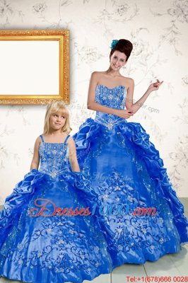 Glittering Sleeveless Lace Up Floor Length Beading and Embroidery and Pick Ups Vestidos de Quinceanera