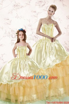 Shining Multi-color Tulle Lace Up Sweetheart Sleeveless Floor Length Sweet 16 Dress Beading and Ruffles