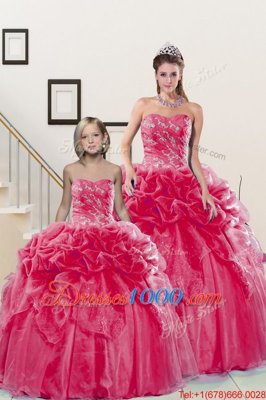 Enchanting Organza Sleeveless Floor Length Quinceanera Gowns and Beading and Pick Ups