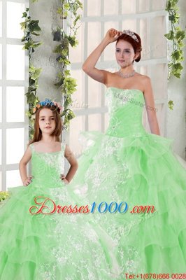 Sexy Lace Up Quinceanera Gown Beading and Ruffled Layers and Ruching Sleeveless Floor Length