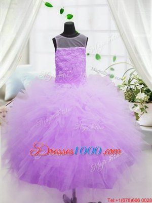 Best Scoop Sleeveless Zipper Party Dresses Hot Pink Organza