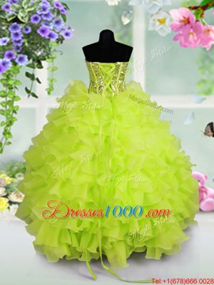 Unique Teens Party Dress Party and Wedding Party and For with Ruffled Layers and Sequins Sweetheart Sleeveless Lace Up