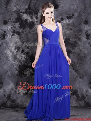 Admirable Sleeveless Beading Side Zipper Prom Dresses