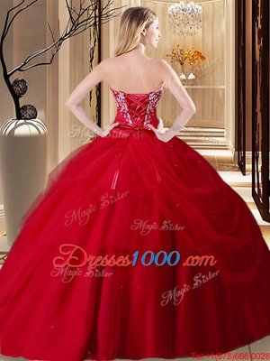 Modern Tulle Sleeveless Floor Length Quince Ball Gowns and Embroidery