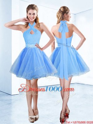 Halter Top Sleeveless Ruching and Belt Zipper Winning Pageant Gowns