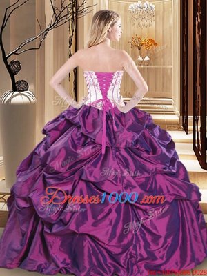 Green Strapless Lace Up Embroidery Sweet 16 Quinceanera Dress Sleeveless