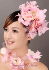 Cute Multi-color Feather Flower Wedding Headpieces
