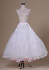 Ankle-length White Hot Selling Tulle Petticoat