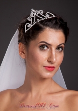 Triangle Alloy Tiara With Beading for 2013 Party
