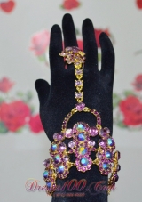 Fashion Multi-color Alloy Rhinestone Ladies' Bracelet