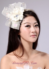 With Beading and Ribbons Tulle Women Hairband