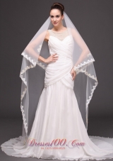 Two-tier Lace Edge Bridal Veils For Wedding Classic