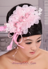Rose Pink Headpiece 2013 Fully Beaded