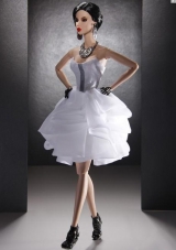 Mini-length White Prom Barbie Doll Dresses