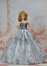 Organza Quinceanera Appliques Barbie Doll Dress