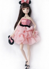 Pink Princess Dress For Noble Barbie With Pick-ups