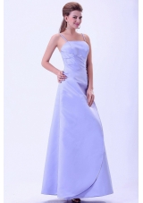 Spaghetti Straps Lilac Elegant Bridemaid Dress A-line