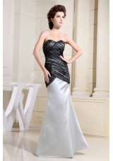 Black and White Prom Dress Sweetheart On Sale