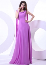 Lavender Watteau Train Prom Dress On Sale