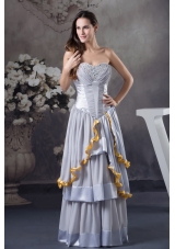 Custom Made Sweetheart Beading Empire Long Prom Dress