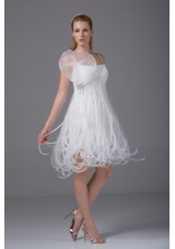 2013 Loop Skirt Spaghetti Straps Short Wedding Dress Online