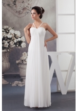 Recommended Elegant Empire Floor-length Wedding Dress in White