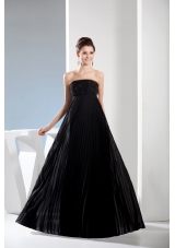 Black Strapless Short Column Dress For Prom with Cutouts