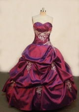 Luxurious Ball Gown Sweetheart Floor-length Quinceanera Dresses Appliques