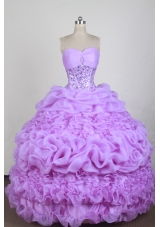 Exquisite Ball Gown Sweetheart Neck Floor-length Quinceanera Dress