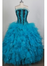 Gorgeous Ball gown Strapless Floor-length Quinceanera Dresses