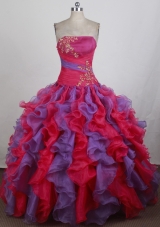 Luxurious Ball gown Strapless Floor-length Quinceanera Dresses