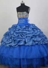 2012 Popular Ball Gown Strapless loor-Length Quinceanera Dress