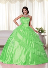 New Style Strapless Embroidery Quinceanera Dresses with Layers