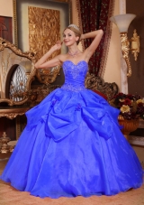 Discount Puffy Sweetheart 2014 Appliques Quinceanera Dresses