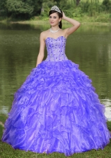 Clearance Quinceanera Dress With Sweetheart Beaded Ruffles Layered Decorate