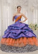 Exclusive Beading Quinceanera Dress Pick-ups Puffy Strapless