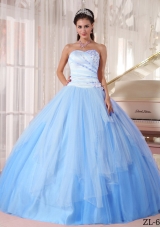 2014 Affordable Puffy Sweetheart Beading Quinceanera Dresses with Appliques
