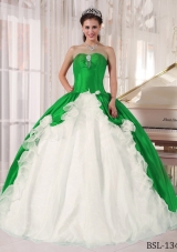 Colourful Puffy Sweetheart with Beading for 2014 Quinceanera Dress