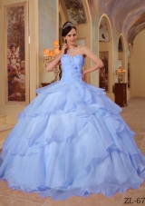 Classical Puffy Sweetheart 2014 Beading Quinceanera Dresses with Ruffles