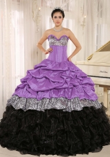Pretty Sweetheart Ruffles 2014 Quinceanera Dresses With Pick-ups