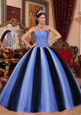 The Super Hot Multi-colored Puffy Sweetheart for 2014 Beading Quinceanera Dress