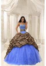 2014 Quinceanera Dress with Beading and Pick-ups Decorate Sweetheart Neckline