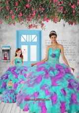 2015 New Style Multi-color Princesita Dress with Appliques and Ruffles