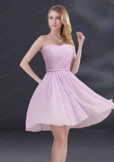 A Line Sweetheart Mother of the Bride Dresses with Ruhing and Belt